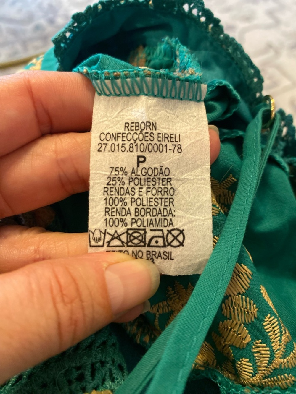 TUART OFFICIAL Turquoise Tiered Embroidered Lace Maxi Dress Bollywood - Picture 10 of 10